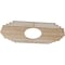 Ekena Millwork Chrysler Wood Fretwork Pierced Ceiling Medallion, Red Oak, 40"W x 20"H x 10 1/2"ID x 1/4"T CMWP40X20X0250CSRO - alternate 3